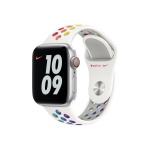 Curea din cauciuc Apple Nike Sport compatibila cu Apple Watch 42/44/45mm, Alb 2 - lerato.ro