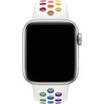 Curea din cauciuc Apple Nike Sport compatibila cu Apple Watch 42/44/45mm, Alb 3 - lerato.ro