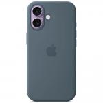 Carcasa Apple Silicone cu MagSafe compatibila cu iPhone 17, Albastru 3 - lerato.ro