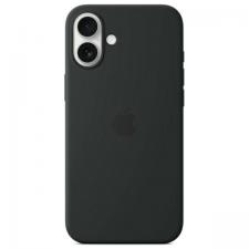Carcasa Apple Silicone Case cu MagSafe compatibila cu iPhone 16, Negru