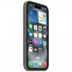 Carcasa Apple Silicone Case cu MagSafe compatibila cu iPhone 16, Gri 3 - lerato.ro