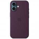 Carcasa Apple Silicone Case cu MagSafe compatibila cu iPhone 16, Mov 2 - lerato.ro