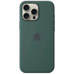 Carcasa Apple Silicone Case cu MagSafe compatibila cu iPhone 16 Pro, Verde 2 - lerato.ro