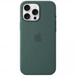 Carcasa Apple Silicone Case cu MagSafe compatibila cu iPhone 16 Pro, Verde 4 - lerato.ro