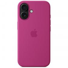 Carcasa Apple Silicone Case cu MagSafe compatibila cu iPhone 16, Fuchsia