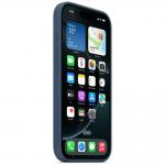 Carcasa Apple Silicone Case cu MagSafe compatibila cu iPhone 16 Pro, Albastru 3 - lerato.ro