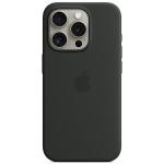Carcasa Apple Silicone Case cu MagSafe compatibila cu iPhone 15 Pro, Negru 2 - lerato.ro