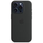 Carcasa Apple Silicone Case cu MagSafe compatibila cu iPhone 15 Pro, Negru 3 - lerato.ro