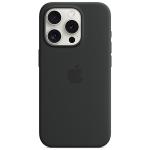 Carcasa Apple Silicone Case cu MagSafe compatibila cu iPhone 15 Pro, Negru 4 - lerato.ro