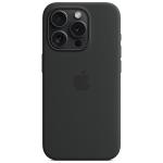 Carcasa Apple Silicone Case cu MagSafe compatibila cu iPhone 15 Pro, Negru 5 - lerato.ro