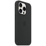 Carcasa Apple Silicone Case cu MagSafe compatibila cu iPhone 15 Pro, Negru 6 - lerato.ro