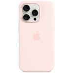 Carcasa Apple Silicone Case cu MagSafe compatibila cu iPhone 15 Pro, Roz 4 - lerato.ro