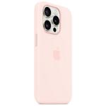 Carcasa Apple Silicone Case cu MagSafe compatibila cu iPhone 15 Pro, Roz 6 - lerato.ro