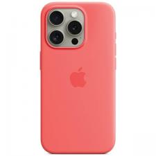 Carcasa Apple Silicone Case cu MagSafe compatibila cu iPhone 15 Pro, Guava