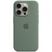 Carcasa Apple Silicone Case cu MagSafe compatibila cu iPhone 15 Pro, Verde