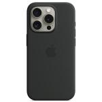 Carcasa Apple Silicone Case cu MagSafe compatibila cu iPhone 15 Pro Max, Negru 2 - lerato.ro