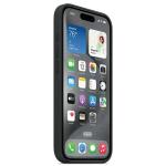 Carcasa Apple Silicone Case cu MagSafe compatibila cu iPhone 15 Pro Max, Negru 4 - lerato.ro