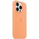 Carcasa Apple Silicone Case cu MagSafe compatibila cu iPhone 15 Pro Max, Portocaliu 3 - lerato.ro