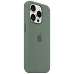 Carcasa Apple Silicone Case cu MagSafe compatibila cu iPhone 15 Pro Max, Verde 3 - lerato.ro