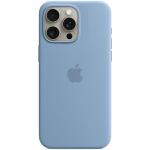 Carcasa Apple Silicone Case cu MagSafe compatibila cu iPhone 15 Pro Max, Albastru 2 - lerato.ro