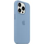 Carcasa Apple Silicone Case cu MagSafe compatibila cu iPhone 15 Pro Max, Albastru 3 - lerato.ro
