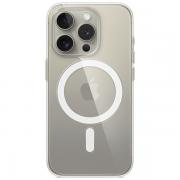 Carcasa Apple Clear Case cu MagSafe compatibila cu iPhone 15 Pro, Transparent