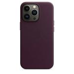Carcasa Apple Leather Case cu MagSafe compatibila cu iPhone 13 Pro, Dark Cherry 2 - lerato.ro