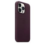 Carcasa Apple Leather Case cu MagSafe compatibila cu iPhone 13 Pro, Dark Cherry 3 - lerato.ro