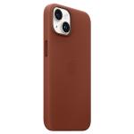 Carcasa Apple Leather Case cu MagSafe compatibila cu iPhone 15 / 14 / 13, Umber 3 - lerato.ro