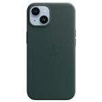 Carcasa Apple Leather Case cu MagSafe compatibila cu iPhone 15 Plus / 14 Plus, Forest Green 2 - lerato.ro