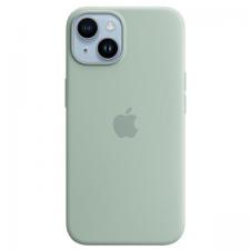 Carcasa Apple Silicone Case cu MagSafe compatibila cu iPhone 15 Plus / 14 Plus, Light Green