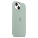 Carcasa Apple Silicone Case cu MagSafe compatibila cu iPhone 15 Plus / 14 Plus, Light Green 3 - lerato.ro