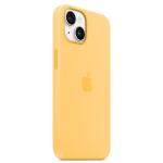 Carcasa Apple Silicone Case cu MagSafe compatibila cu iPhone 15 Plus / 14 Plus, Galben 3 - lerato.ro