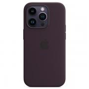 Carcasa Apple Silicone Case cu MagSafe compatibila cu iPhone 14 Pro, Elderberry
