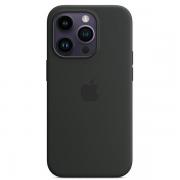 Carcasa Apple Silicone Case cu MagSafe compatibila cu iPhone 14 Pro Max, Negru