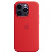 Carcasa Apple Silicone Case cu MagSafe compatibila cu iPhone 14 Pro Max, Rosu