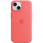 Carcasa Apple Silicone Case cu MagSafe compatibila cu iPhone 15 / 14 / 13, Guava 2 - lerato.ro