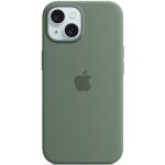 Carcasa Apple Silicone Case cu MagSafe compatibila cu iPhone 15 / 14 / 13, Verde 2 - lerato.ro