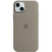 Carcasa Apple Silicone Case cu MagSafe compatibila cu iPhone 15 Plus / 14 Plus, Gri