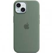 Carcasa Apple Silicone Case cu MagSafe compatibila cu iPhone 15 Plus / 14 Plus, Verde