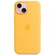 Carcasa Apple Silicone Case compatibila cu iPhone 15 / 14 / 13, Galben