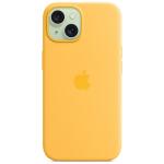 Carcasa Apple Silicone Case compatibila cu iPhone 15 / 14 / 13, Galben 4 - lerato.ro