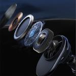 Suport magnetic Araree Renergy AM15V, Air Vent Mount, 15W, Cablu USB-C la USB, Negru 7 - lerato.ro