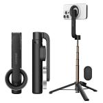 Selfie stick cu trepied Araree Magfie Pod, MagSafe, Rotire 360 grade, Telecomanda Bluetooth, Negru 2 - lerato.ro