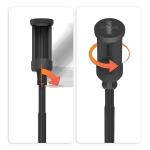 Selfie stick cu trepied Araree Selfie PodPro, Rotire 360 grade, Telecomanda Bluetooth, USB-C, Negru 3 - lerato.ro