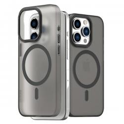 Carcasa Araree Aero Frame compatibila cu iPhone 15 Pro Max, Clear Black
