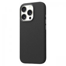 Huse si carcase iPhone 16 Pro Max, Carcasa Araree Pellis Carbon compatibila cu iPhone 16 Pro Max, Negru, lerato.ro