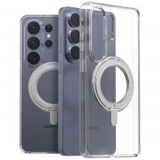Husa Araree Duple M cu MagSafe si Stand compatibila cu Samsung Galaxy S26 Ultra, Transparent