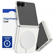Husa Araree Aero Flex M cu MagSafe compatibila cu Samsung Galaxy Z Flip 8, Crem