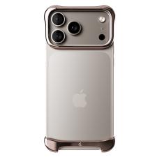 Huse si carcase iPhone 17 Pro, Protectie din aluminiu Arc Pulse compatibila cu iPhone 17 Pro, Rose Bronze, lerato.ro